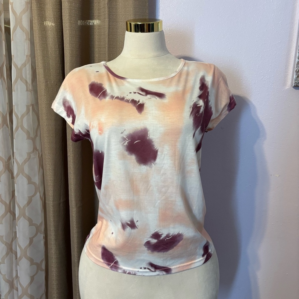Women's Tie-Dye Short Sleeve Top